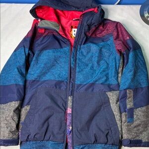 Roxy Vibrant Pink and Orange Jacket